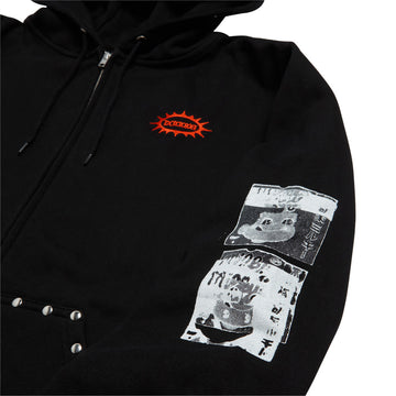 Hoddle Smoker Stud Hoodie - Black