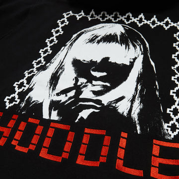 Hoddle Smoker Stud Hoodie - Black