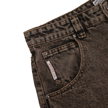 Hoddle Routine Straight Cut Jeans - Brown