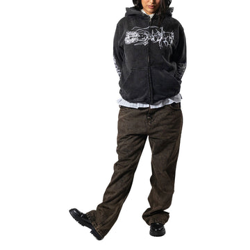 Hoddle Routine Straight Cut Jeans - Brown