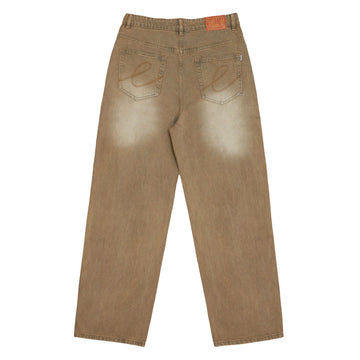 Hoddle Ranger Spray Jeans - Over Dye Brown
