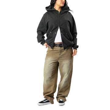 Hoddle Ranger Spray Jeans - Over Dye Brown