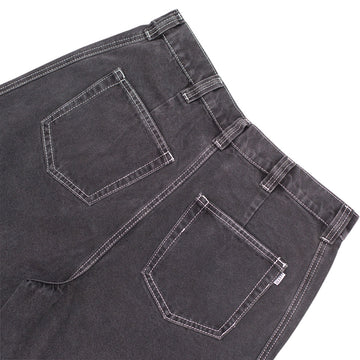 Hoddle Denim Bermuda Shorts - Washed Black