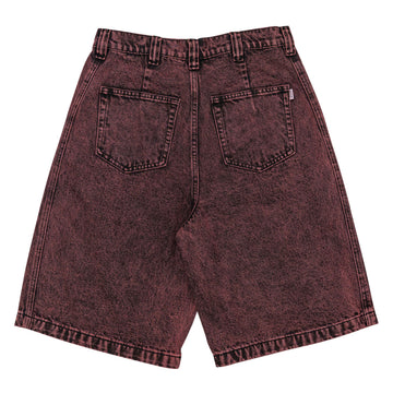 Hoddle Denim Bermuda Shorts - Wine