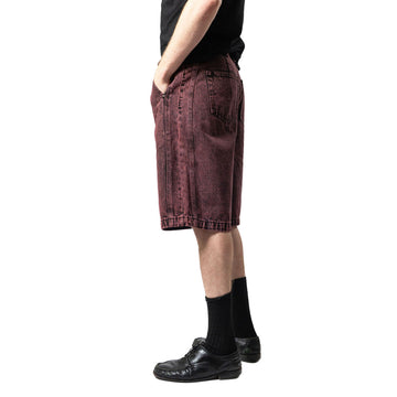 Hoddle Denim Bermuda Shorts - Wine