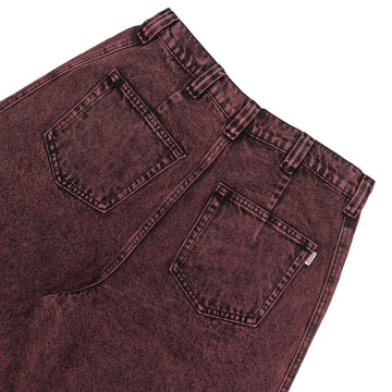 Hoddle Denim Bermuda Shorts - Wine