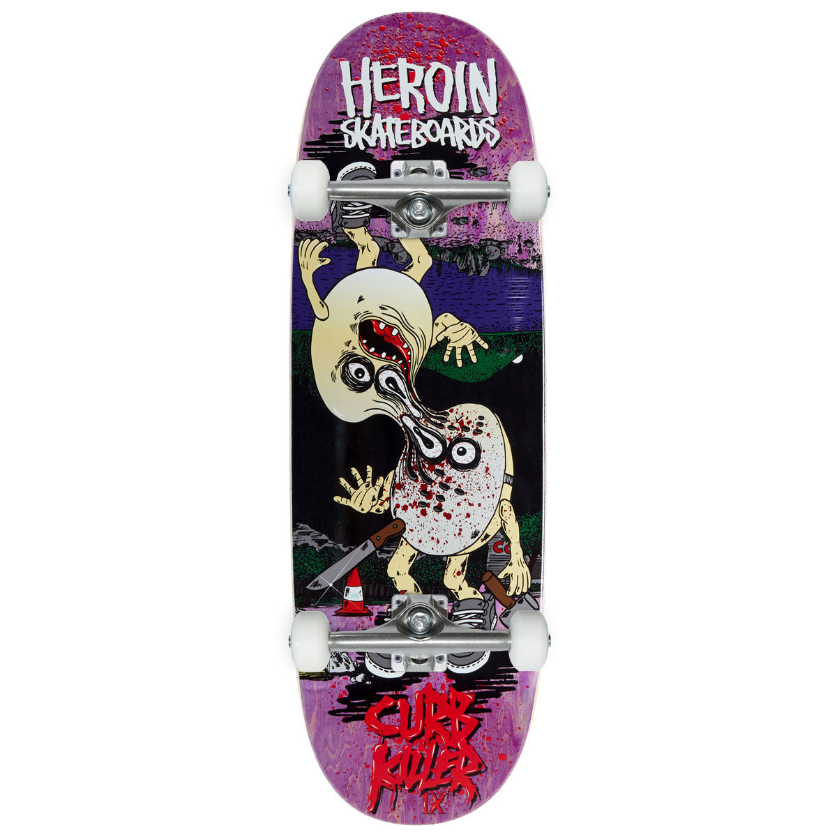 Heroin Curb Killer 9 Merged Skateboard Complete - 10.00