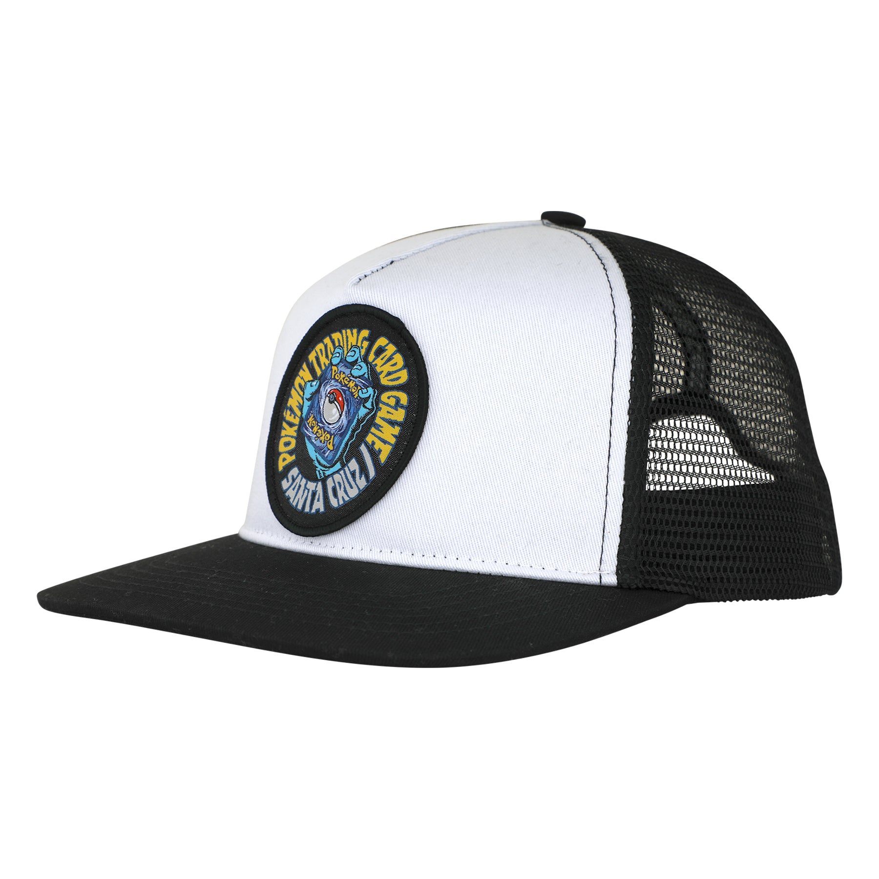 Santa Cruz x Pokemon TCG Hand Mesh Trucker Hat - White/Black