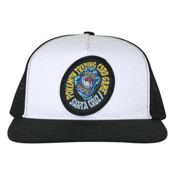 Santa Cruz x Pokemon TCG Hand Mesh Trucker Hat - White/Black