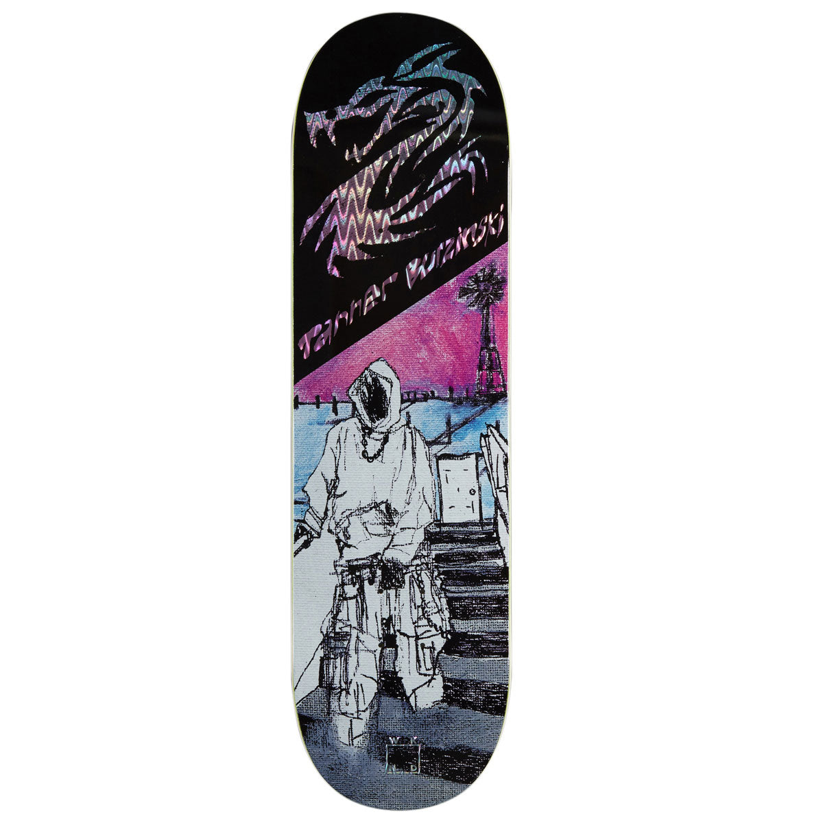 WKND Alive + Well Tanner Burzinski MC Skateboard Deck - Glitter