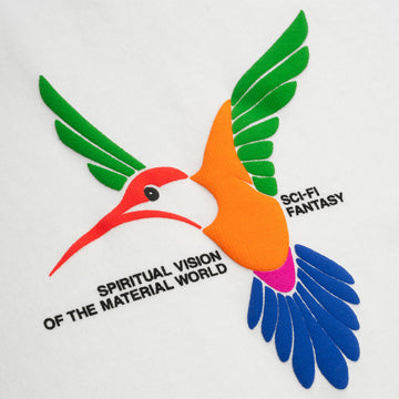 Sci-Fi Fantasy Hummingbird T-Shirt - White