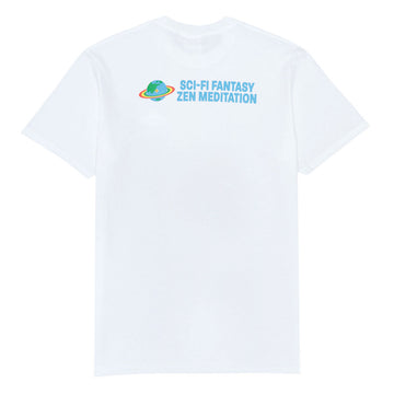 Sci-Fi Fantasy Zen Meditation T-Shirt - White