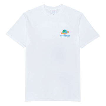 Sci-Fi Fantasy Zen Meditation T-Shirt - White