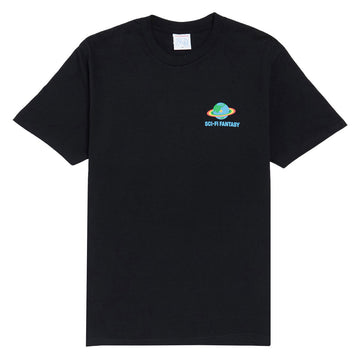 Sci-Fi Fantasy Zen Meditation T-Shirt - Black