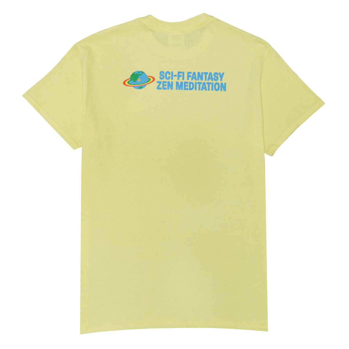 Sci-Fi Fantasy Zen Meditation T-Shirt - Soft Yellow – CCS