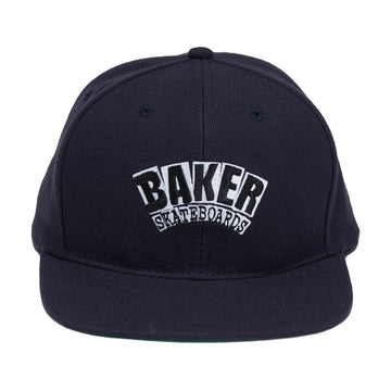 Baker Arch Logo Snapback Hat - Navy