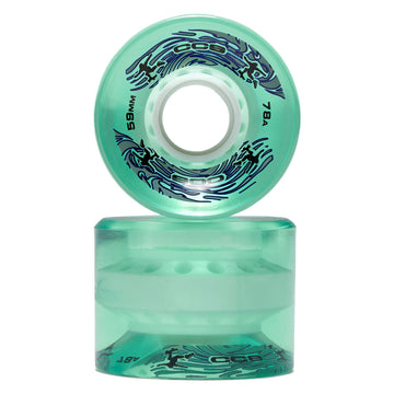 CCS Retro Cruiser 78a Skateboard Wheels - Surf Blue - 59mm