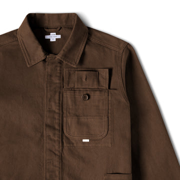 CCS French Cropped Chore Jacket - Brown
