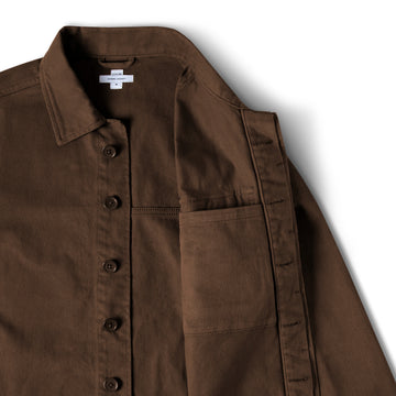 CCS French Cropped Chore Jacket - Brown