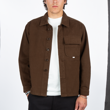CCS French Cropped Chore Jacket - Brown