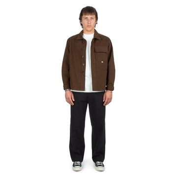 CCS French Cropped Chore Jacket - Brown