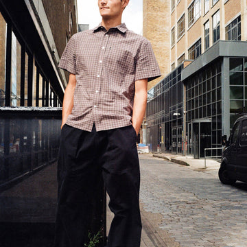 Passport Workers Check Shirt - Sangria