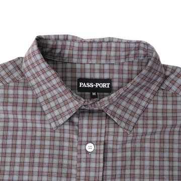 Passport Workers Check Shirt - Sangria
