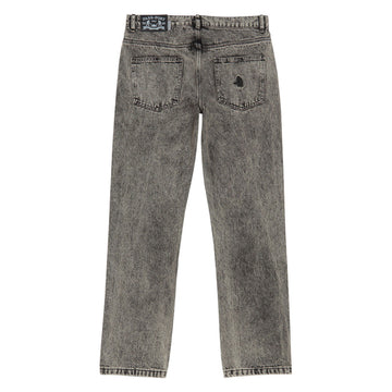 Passport Calligraphy Workers Club Straight Leg Jeans - Acid Grey