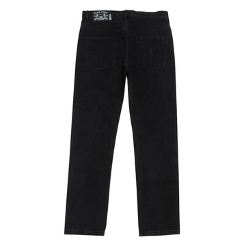 Passport Calligraphy Workers Club Straight Leg Jeans - Faded Wash Black