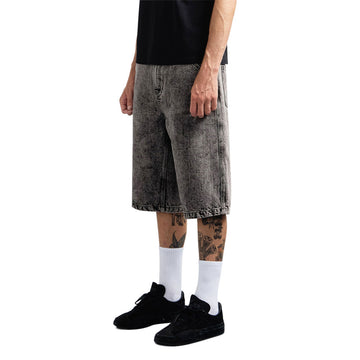 Passport Workers Club 3/4 Jean Shorts - Acid Grey