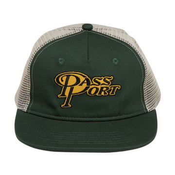 Passport Minimum Output Workers Trucker Hat - Elm Green