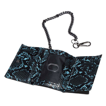 Loosey Snake Skin Chain Gang Wallet - Blue