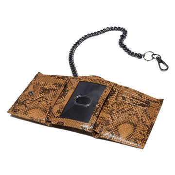Loosey Snake Skin Chain Gang Wallet - Brown