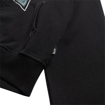 Welcome Allstar Cropped Zip Hoodie - Black
