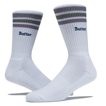 Butter Goods Stripe Socks - White