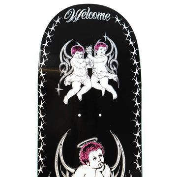 Welcome Cherubs Evan Mock On Island Skateboard Complete - Black/White - 8.38