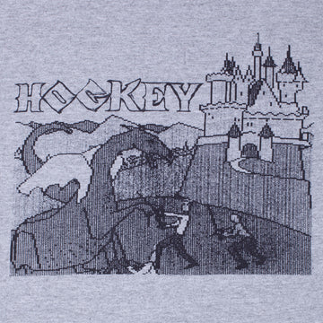 Hockey Dragon Slayer Long Sleeve T-Shirt - Heather Grey
