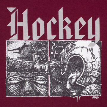 Hockey Middle Earth T-Shirt - Burgundy