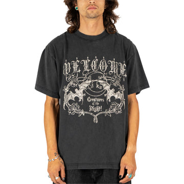 Welcome Night Creature T-Shirt - Vintage Black