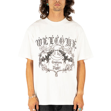 Welcome Night Creature T-Shirt - White