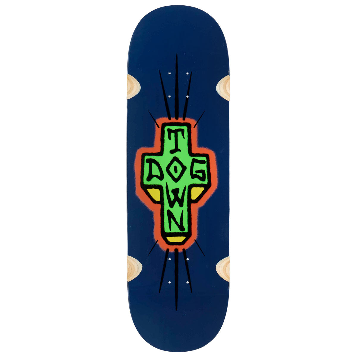 Dogtown Spray Cross Loose Trucks Skateboard Deck - Blue Full Dip