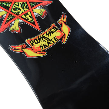Dogtown x Suicidal Skates Possessed To Skate 80s Reissue Skateboard Deck - Black Gloss/Diamond Ice - 10.00
