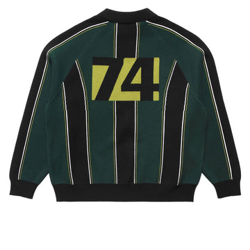 Metalwood Knit Football Long Sleeve Jersey - Green