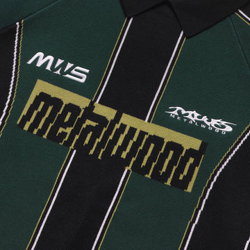 Metalwood Knit Football Long Sleeve Jersey - Green