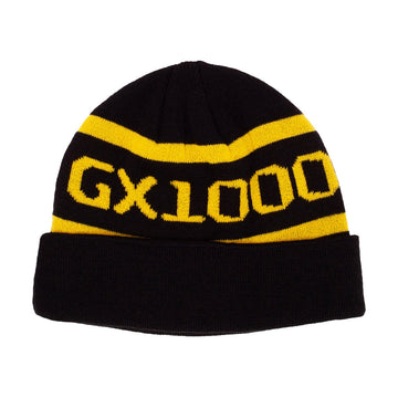 GX1000 OG Logo Beanie - Black/Yellow Font