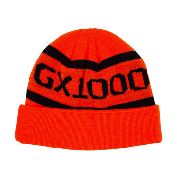 GX1000 OG Logo Beanie - Orange/Black Font