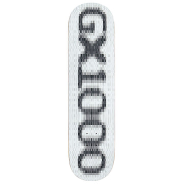 GX1000 OG Logo Blur Skateboard Deck - White - 8.25