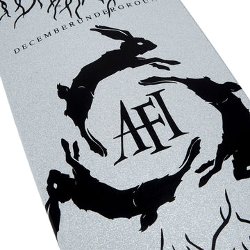 Welcome x AFI Decemberunder On Son Of Boline Skateboard Complete - White Glitter - 8.80