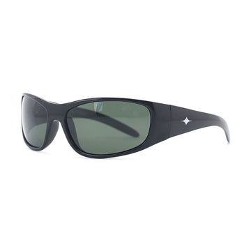 SAD Fade Sunglasses - Gloss Black/Olive Lens