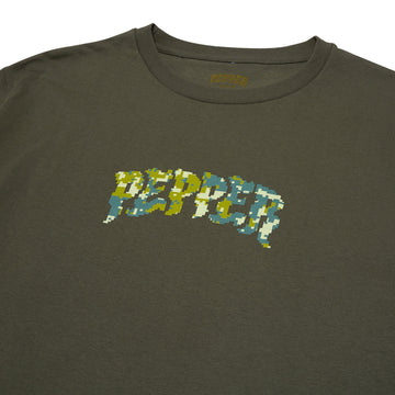 Pepper 8 Bit Camo T-Shirt - Forest